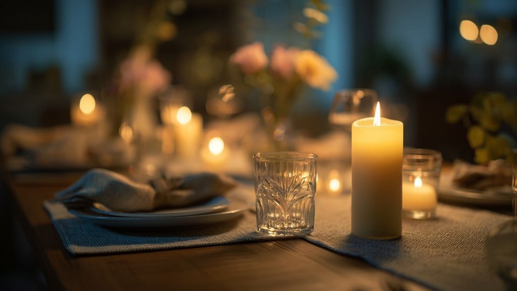 Quels éléments créent une ambiance chaleureuse et intime lors d’un repas romantique ?